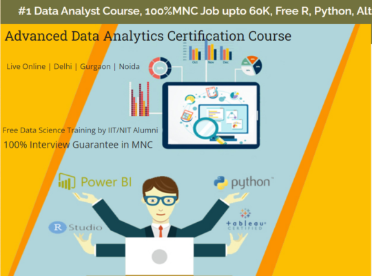 Job Oriented Data Analyst Course in Delhi, 110007.