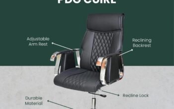 Chaise de bureau PDG cuire
