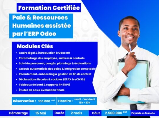 FORMATION PAIE ET RH ASSISTEE PAR L’ERP ODOO