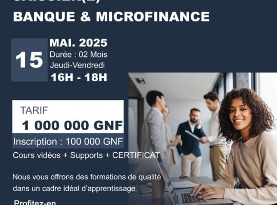 Caissière Banque et Microfinance